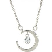 ネックレス Single Dancing Stone Crescent Moon NSP-007WG