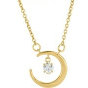 ネックレス Single Dancing Stone Crescent Moon NSP-007YG