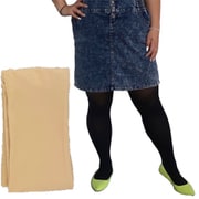 NAKAMAJITA LADY'S 大きいサイズ 5L-6L 80D ゾッキタイツ マチなし ベージュ IM-000039