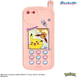 POKE-886A [iPhone SE（第3世代）/SE（第2世代）/8/7用 レトロガラケー風ケース ピカチュウ＆イーブイ]