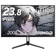 ゲーミングモニター/PX248 Wave/23.8型/フルHD(1920×1080)/Fast IPSパネル/非光沢/HDR対応/200Hz/1ms(GTG)/HDMI×1 DP×1/ドット抜け交換保証 PX248WAVE-O