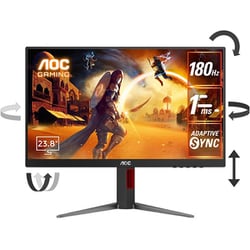 AOC エーオーシー ゲーミングモニター/23.8型/FullHD(1920×1080)/IPSパネル/180Hz/1ms（MPRT）  1ms（GtG）/HDMI×1 DP×1 24G4/11 通販【全品無料配達】 - ヨドバシ.com