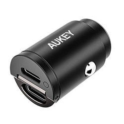 Rapide Duo 45W USB-C 2ポート 急速充電 カーチャージャー ブラック CC-A4S-BK