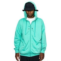 VENTILATED ZIPUP HOODIE SWEATS cac-01-2312-01 TIF GREEN Mサイズ [アウトドア パーカー メンズ]