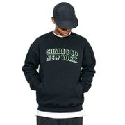 BUCKS CREWNECK SWEATS cac-01-2312-02 BLACK Mサイズ [アウトドア スウェット メンズ]