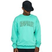 BUCKS CREWNECK SWEATS cac-01-2312-02 TIF GREEN Lサイズ [アウトドア スウェット メンズ]