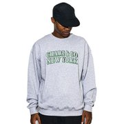 BUCKS CREWNECK SWEATS cac-01-2312-02 HEATHER GRAY Lサイズ [アウトドア スウェット メンズ]