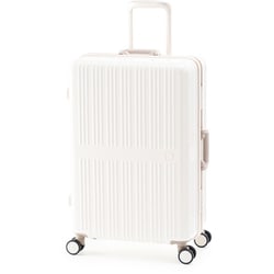 スーツケース DreamLight 旅行日数目安：5～7泊 64L 超軽量 極静音 再生PET生地 TSAロック搭載 ALI-099-24 クリームホワイト