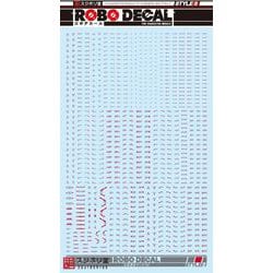 STYLE-S ロボデカール 注意書きマーク02 グレー/レッド [プラモデル用品]