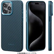 KI1508PMPA [アラミド繊維 iPhone15 Pro Max用 ケース MagEZ Case Pro ブラックブルーツイル柄 1500D]
