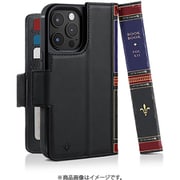 TWS-PH-000099 [BookBook for iPhone 15 Pro MagSafe対応 フルグレイン 本革 レザーケース Black]