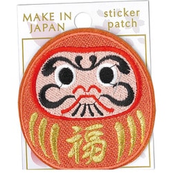 刺繍ステッカーワッペン だるま