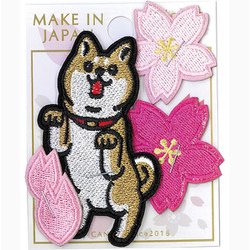 ヨドバシ.com - サントス 刺繍ステッカーワッペン 柴犬と桜 通販