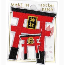 刺繍ステッカーワッペン 鳥居