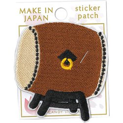 刺繍ステッカーワッペン 太鼓