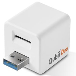 MKPQDW [iOS＆Android両用 スマートフォンバックアップ Qubii Duo Type-A ホワイト]