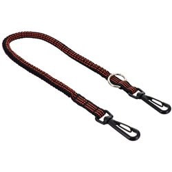 DT-ST-15BKO [布製安全コード ブラックフック 使用荷重1kg オレンジ]