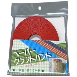 クラフトバンド #12 10m 赤