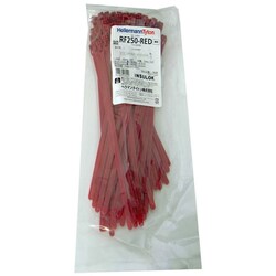 カラーリピートタイRF250RED100P 赤 標準 屋内用