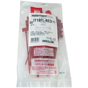 カラーマーキングタイ IT18FL-RED100P 赤 標準屋内用