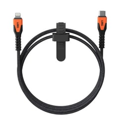 KEVLAR CORE USB-C TO LIGHTING POWER CABLE PD最大30W 1.5m ブラック/オレンジ UAG-RCBL-CL-BK/OR