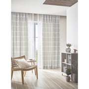 既成カーテン(幅100cm×丈180cm) 形状安定 防炎仕様 タッセル付き 2枚組 AC2055 W100×H180 2P