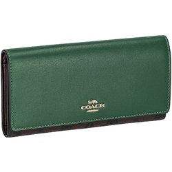 COACH 長財布 KHAKI レディース C5966 IMRSF コーチ 長財布 財布 レディース シグネチャー スリム 三つ折り