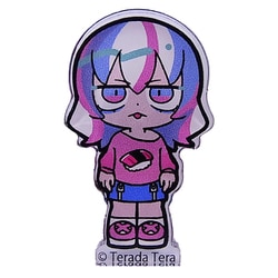 LT-0002 てきとう女子。アクリルピンバッジ B [キャラクターグッズ]