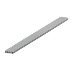 OM-433 プラ＝材料【グレー】 正方形パイプ 5mm 4本入 [プラモデル用品]