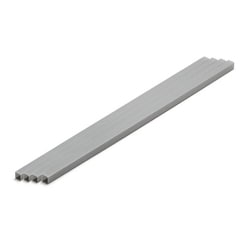 OM-434 プラ＝材料【グレー】 正方形パイプ 6mm 4本入 [プラモデル用品]
