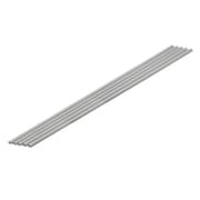 OM-452 プラ＝材料【グレー】 ハーフパイプ 2×4mm 5本入 [プラモデル用品]