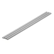 OM-456 プラ＝材料【グレー】 ハーフパイプ 4×8mm 3本入 [プラモデル用品]