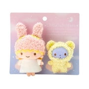 サンリオキャラクターズ マスコットブローチセット リトルツインスターズ ふわふわファンシー ララ [キャラクターグッズ]