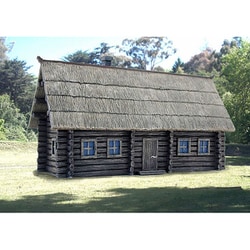 PH7803 1/72 完成品 ロシアのログハウス カレリア地方のイズバハウス [塗装済完成品モデル]