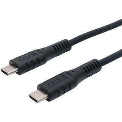 やわらかい USB2.0 Type-Cケーブル PD60W対応 0.5m ブラック USB-YCC05/BK