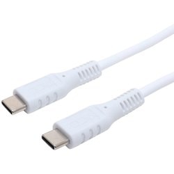 やわらかい USB2.0 Type-Cケーブル PD60W対応 2m ホワイト USB-YCC20/WH