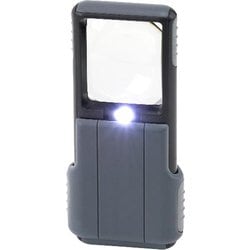 LEDライト付き 5倍非球面レンズマグニファイア スライド式 CARSON-PO-55