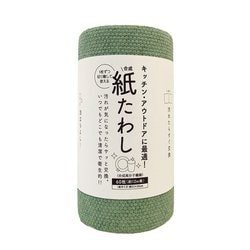 合成紙たわし（60枚）グリーン 切り離して使えるスクラブクロス Tat41