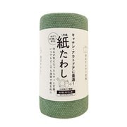 Tat41 [合成紙たわし（60枚）グリーン 切り離して使えるスクラブクロス]