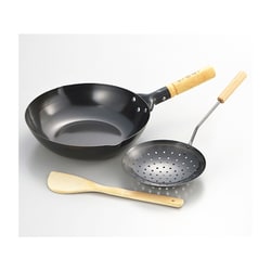 陳建一 北京鍋28cm＆ミニシャーレン18cm（竹ターナー付） CK-334R