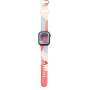 Apple Watchバンド シリコン迷彩 レッドミント 42mm/44mm/45mm/49mm アップルウォッチ ケース用 バンド