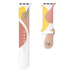 Apple Watchバンド シリコン迷彩 オレンジピンク 42mm/44mm/45mm/49mm アップルウォッチ ケース用 バンド