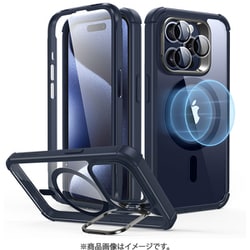 iPhone 15 Pro Max Armor Tough Case with Stash Stand (HaloLock)