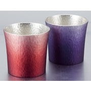 錫製タンブラー 310ml 2個 赤/紫