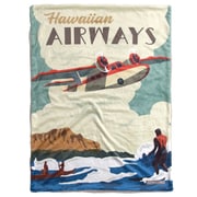 SE057460 [フランネルボア ブランケット POSTER AIRWAYS 裏ボア]