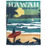 SE057477 [フランネルボア ブランケット POSTER SURF 裏ボア]