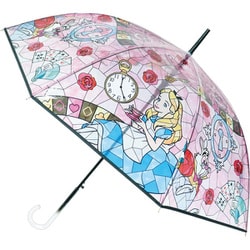 長傘 ステンドグラス アリス 60cm ジャンプ式 32463