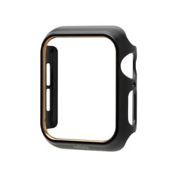 669-964538 [salisty Apple Watch 40mm用 ハードフレーム ゴールド・ブラック]