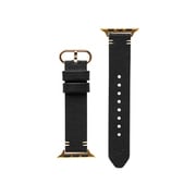 669-964583 [salisty Apple Watch 38-41mm用 レザーバンド BK]