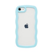 661-0537-053675 [U-FINE WavyFrame ケース iPhone SE（第3世代）/SE（第2世代）/8/7用 ブルー]